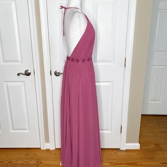 Dress the Population Odette Halter Maxi Dress - Picture 4 of 9